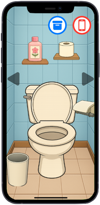 謎解き中のスクリーンショット